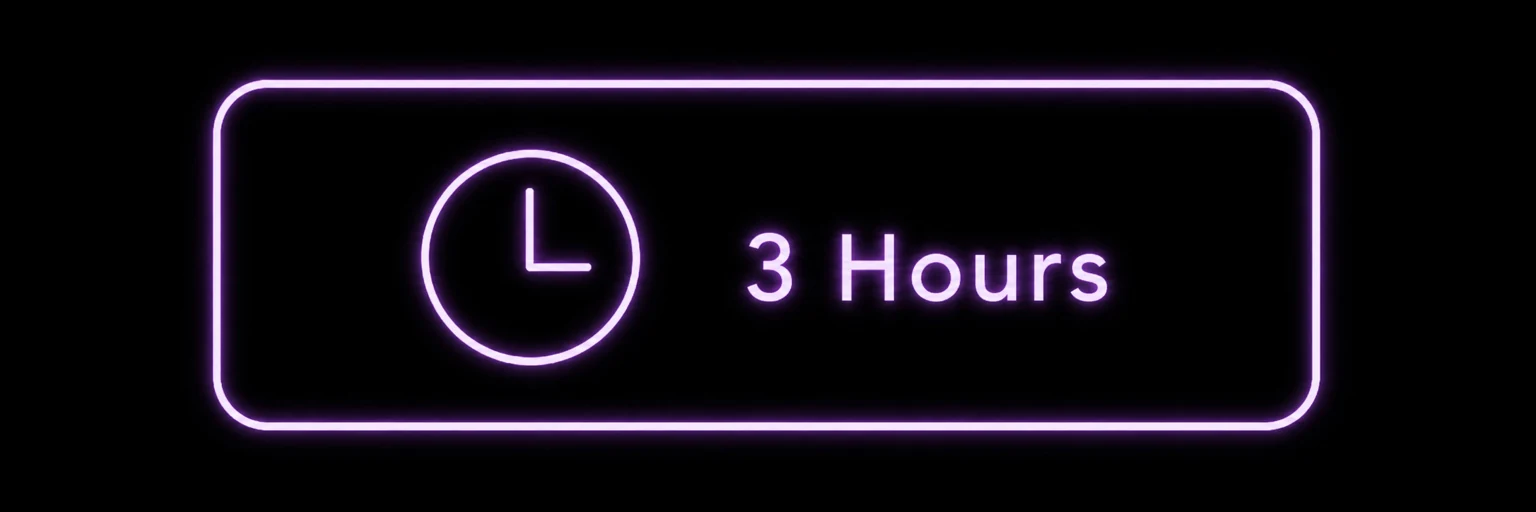 Three hours